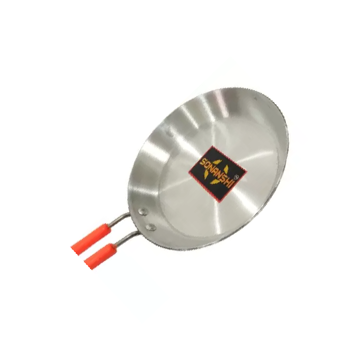 Sonanshi Aluminium Fry Pan Dal / Tadka with Stainless Steel Unbreakable Handle (8.5 Inch Dia)