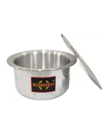 Sonanshi Aluminium Induction Base Cooktop Bhagona Multi-Purpose Food Grade with LID (7 Litre)