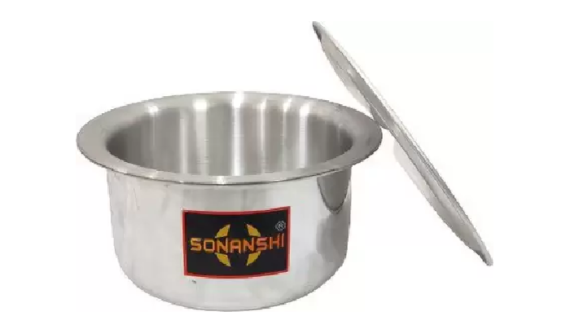 Sonanshi Aluminium Induction Base Cooktop Bhagona Multi-Purpose Food Grade with LID (7 Litre)