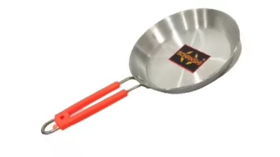 Sonanshi Aluminium Fry Pan Dal / Tadka with Stainless Steel Unbreakable Handle (8.5 Inch Dia)