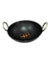 Sonanshi Iron/Loha/Lokhand Black Premium Durable Kadhai for Cooking with Handle 10 Inches