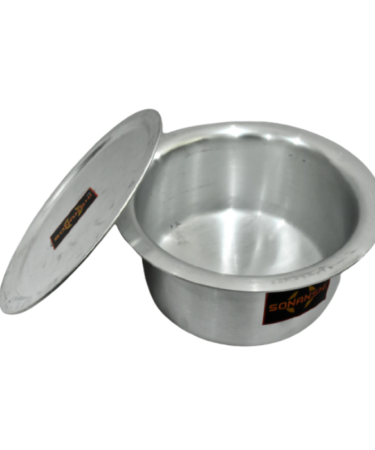 Sonanshi Aluminium Bhagona/Patila/Tapeli with LID