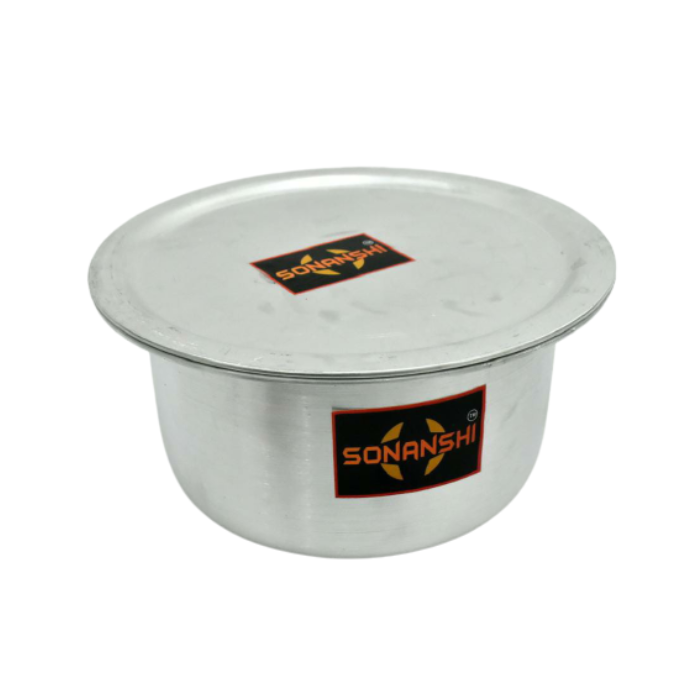 Sonanshi Aluminium Bhagona/Patila/Tapeli with LID