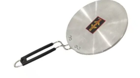 Sonanshi Aluminium Induction Base Tawa for Making Chapati/Roti/Dosa/Chilla/Paratha and Many More with Stainless Steel Handle