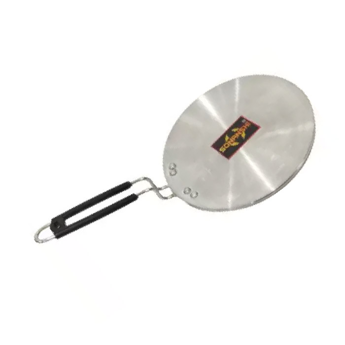 Sonanshi Aluminium Induction Base Tawa for Making Chapati/Roti/Dosa/Chilla/Paratha and Many More with Stainless Steel Handle
