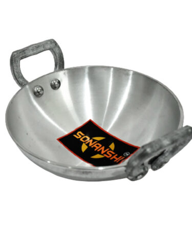 Sonanshi Aluminium Kadai/Frying Pan for Cooking