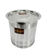 Sonanshi Stainless Steel Atta Tanki/ Container/Box/Drum/Pawali/Tanki with Lid