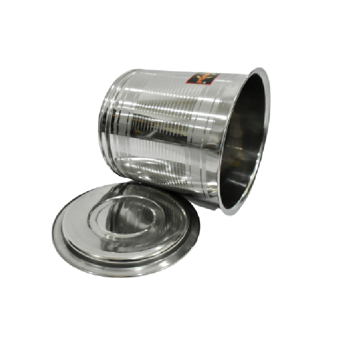 Sonanshi Stainless Steel Atta Tanki/ Container/Box/Drum/Pawali/Tanki with Lid