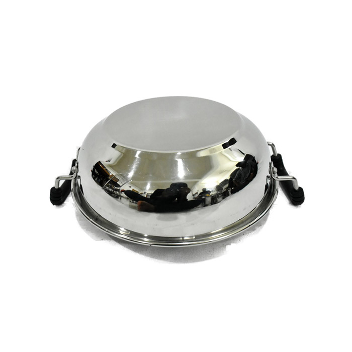 Sonanshi Stainless Steel Kadhai for Cooking/Frying (Induction Bottom)