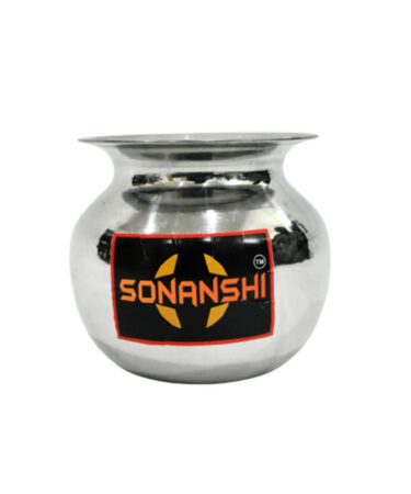 Sonanshi Stainless Steel Water Storage Lota/Kalash/Chambu/Tumbler for Pooja/Pongal/Marriage/Karvachauth (Weight 250 Gram, Big Size - 750-800 ml, Silver)