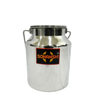 sonanshi Stainless Steel Jointless Milk Can/Milk Barni/Milk Pot/Oil Can (with Lid)