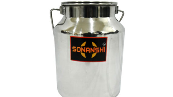sonanshi Stainless Steel Jointless Milk Can/Milk Barni/Milk Pot/Oil Can (with Lid)