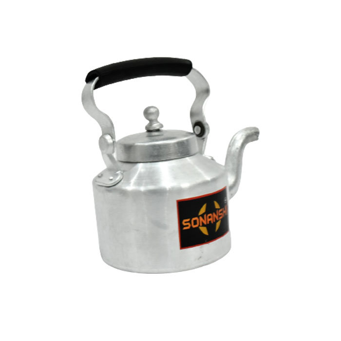 Sonanshi Traditional Aluminium Roadside Cutting Chai/Tea Kettle for Tea/Coffee/Milk (750 ML)