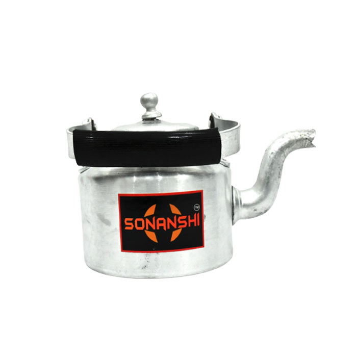 Sonanshi Traditional Aluminium Roadside Cutting Chai/Tea Kettle for Tea/Coffee/Milk (750 ML)