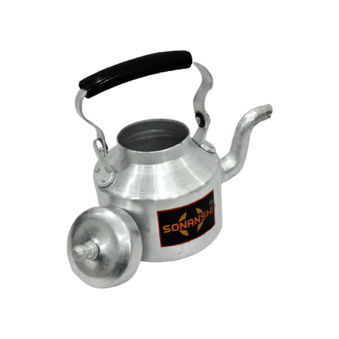Sonanshi Traditional Aluminium Roadside Cutting Chai/Tea Kettle for Tea/Coffee/Milk (750 ML)