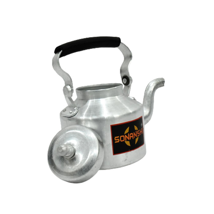 Sonanshi Traditional Aluminium Roadside Cutting Chai/Tea Kettle for Tea/Coffee/Milk (750 ML)