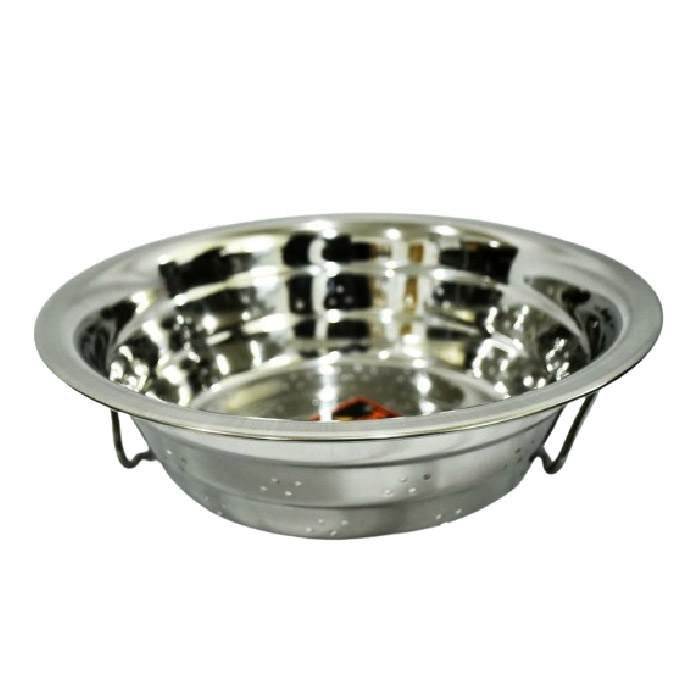 Sonanshi Stainless Steel Colander Strainer / Drainer with Handle for Fruits / Vegetable / Noodles / Pasta / Beans / Grains / Washing Filter Basket for Kitchen