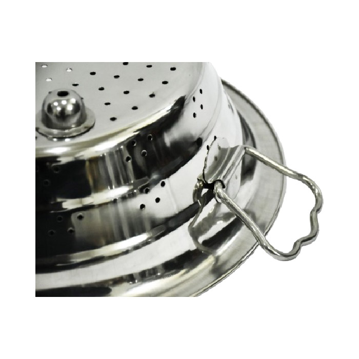 Sonanshi Stainless Steel Colander Strainer / Drainer with Handle for Fruits / Vegetable / Noodles / Pasta / Beans / Grains / Washing Filter Basket for Kitchen