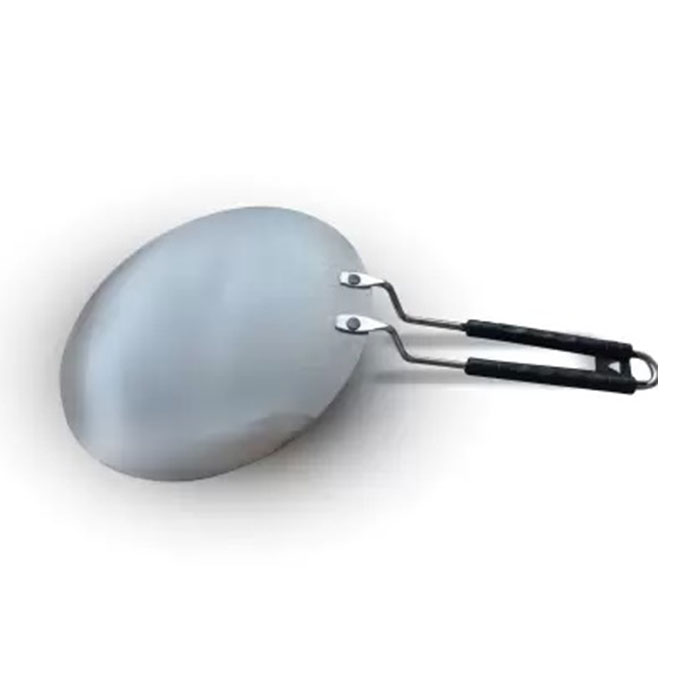 Sonanshi Pure Iron/Loha Roti/Chapati Tawa 9.5 Inches Silver with PVC Handle