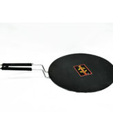 Sonanshi Black Dosa Tawa Pure Iron with Handle Especially Designed for Dosa/Uttpam/South Indian Dishes 12 Inches Diameter(Flat)