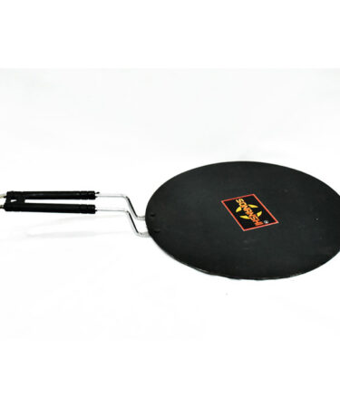 Sonanshi Black Dosa Tawa Pure Iron with Handle Especially Designed for Dosa/Uttpam/South Indian Dishes 12 Inches Diameter(Flat)