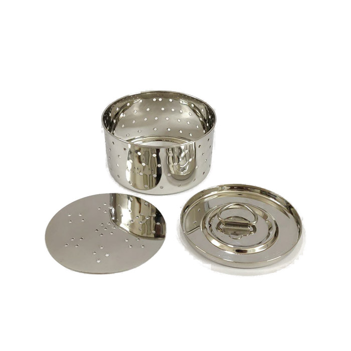 Sonanshi Stainless Steel Round Paneer Mould Maker with Top Press Lid