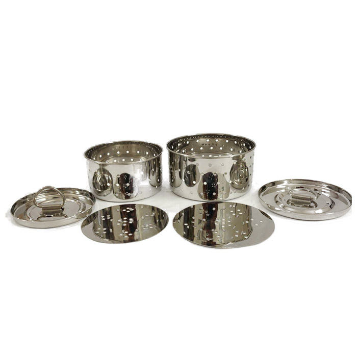 Sonanshi Stainless Steel Round Paneer Mould Maker with Top Press Lid