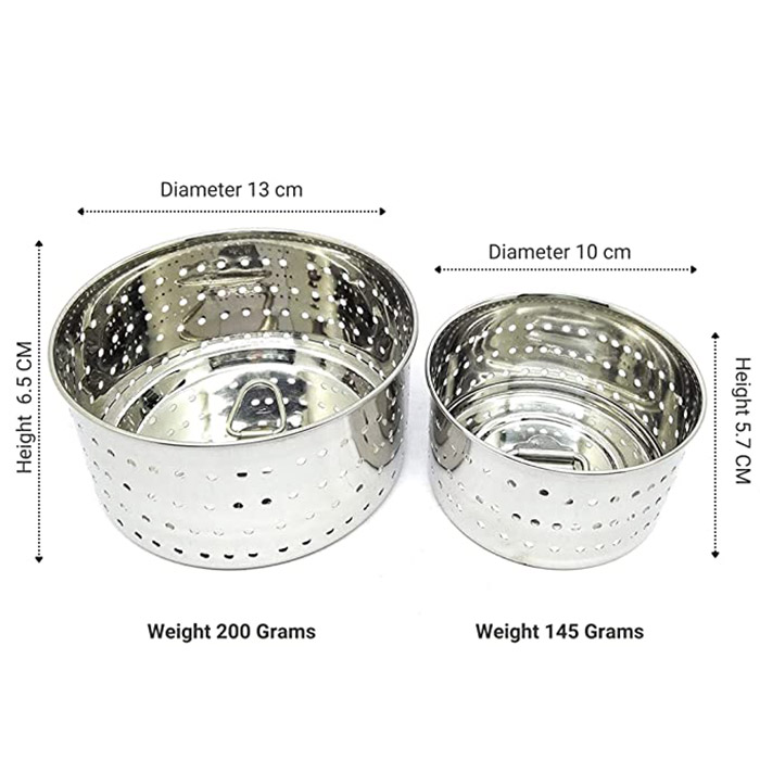 Sonanshi Stainless Steel Round Paneer Mould Maker with Top Press Lid